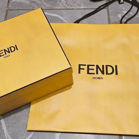 Fendi gift box.medium size.With tissue paper and a paper bag logo tag. - Picture 3 of 7